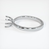 10K White Gold Solitaire Ring Setting Image