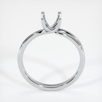 10K White Gold Solitaire Ring Setting Image