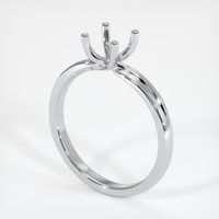 14K White Gold Solitaire Ring Setting Video
