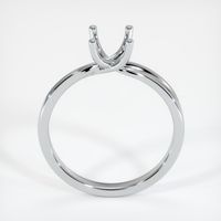 14K White Gold Solitaire Ring Setting Image