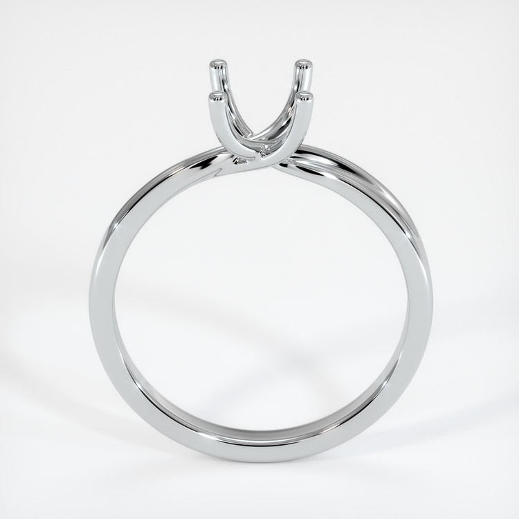 18K White Gold Solitaire Ring Setting
