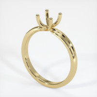 10K Yellow Gold Solitaire Ring Setting Video