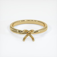 10K Yellow Gold Solitaire Ring Setting Image