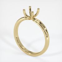 14K Yellow Gold Solitaire Ring Setting Video