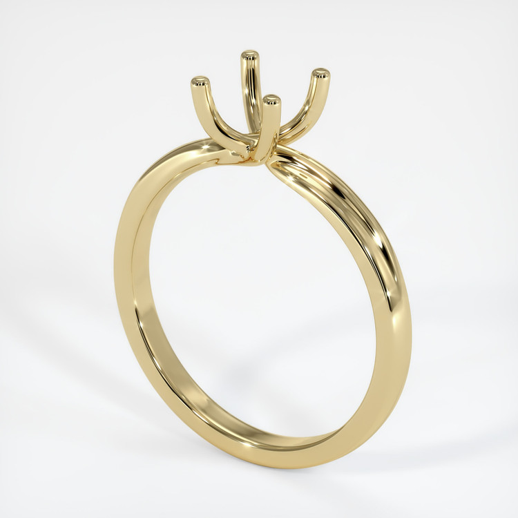 14K Yellow Gold Solitaire Ring Setting