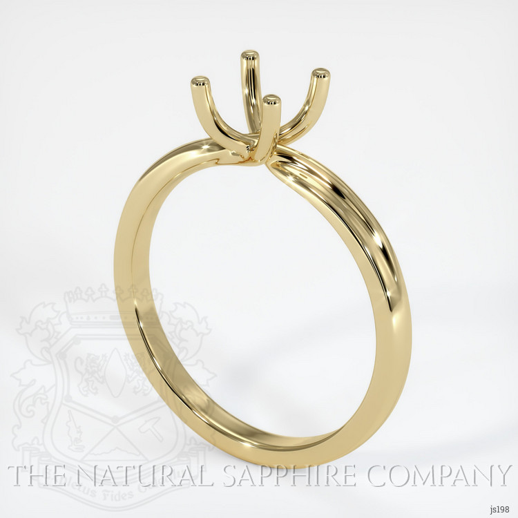14K Yellow Gold Solitaire Ring Setting