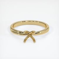 14K Yellow Gold Solitaire Ring Setting Image