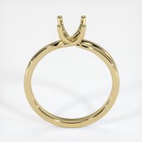 14K Yellow Gold Solitaire Ring Setting Image