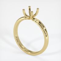 18K Yellow Gold Solitaire Ring Setting Video