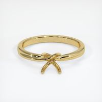 18K Yellow Gold Solitaire Ring Setting Image