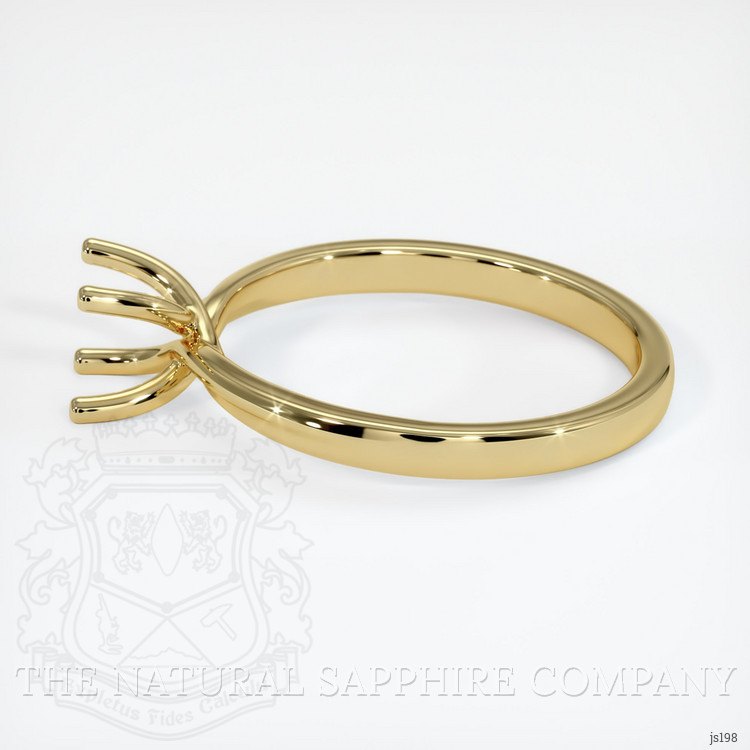18K Yellow Gold Solitaire Ring Setting