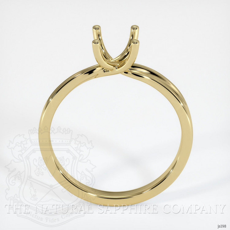 18K Yellow Gold Solitaire Ring Setting