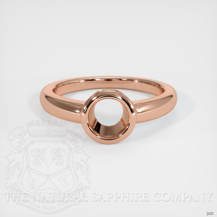 14K Rose Gold Men's Ring Setting