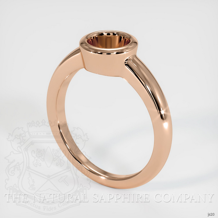 18K Rose Gold Men's Ring Setting