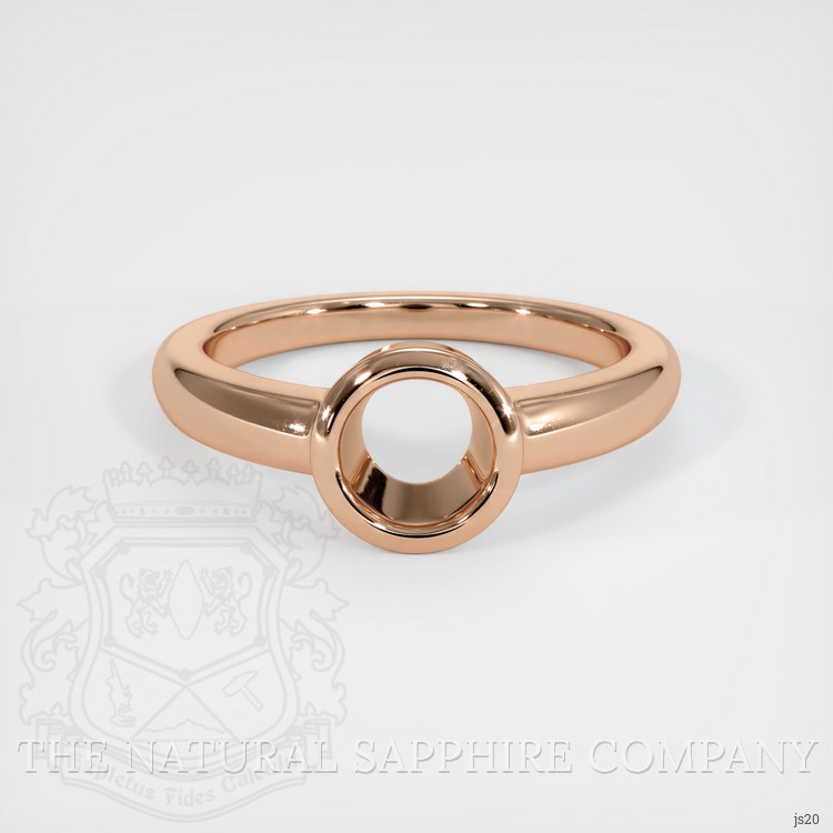 18K Rose Gold Men's Ring Setting