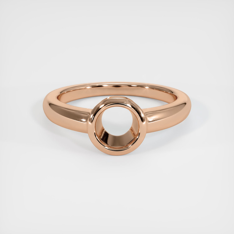 18K Rose Gold Men's Ring Setting