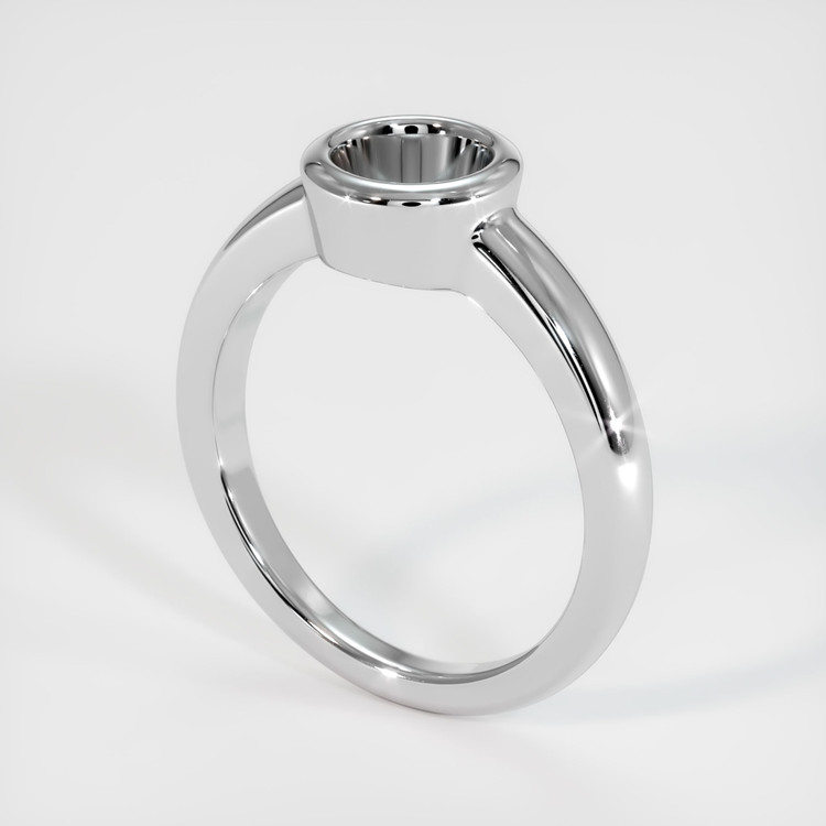 14K White Gold Men's Ring Setting