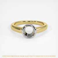 14K White & Yellow Men's Ring Setting Image