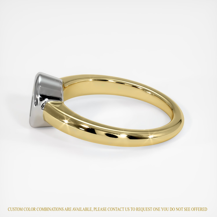 14K White & Yellow Men's Ring Setting