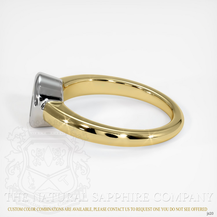 14K White & Yellow Men's Ring Setting