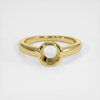 18K Yellow Gold Men's Ring Setting Image