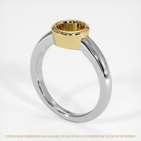 14K Yellow & White Men's Ring Setting Video