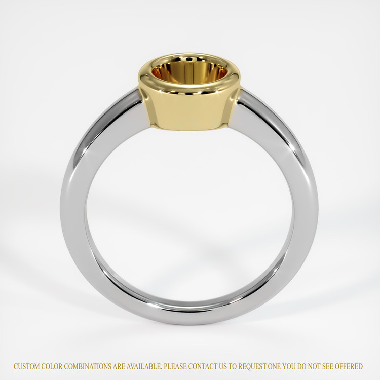 18K Yellow & White Men's Ring Setting
