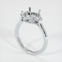 Platinum 950 Three Stone Ring Setting Video