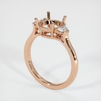 18K Rose Gold Three Stone Ring Setting Video