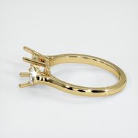 14K Yellow Gold Three Stone Ring Setting Image