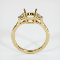 14K Yellow Gold Three Stone Ring Setting Image