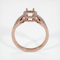 14K Rose Gold Pave Ring Setting Image