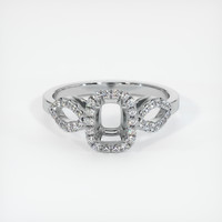 Silver Pave Ring Setting Image