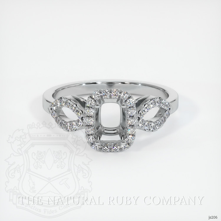 Silver Pave Ring Setting
