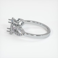 10K White Gold Pave Ring Setting Image