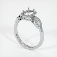 14K White Gold Pave Ring Setting Video