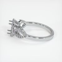 14K White Gold Pave Ring Setting Image