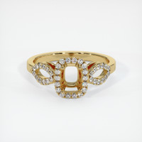 10K Yellow Gold Pave Ring Setting Image