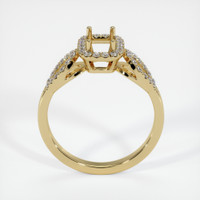 10K Yellow Gold Pave Ring Setting Image