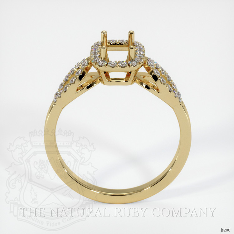 10K Yellow Gold Pave Ring Setting