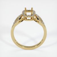 14K Yellow Gold Pave Ring Setting Image
