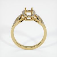 18K Yellow Gold Pave Ring Setting Image