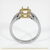 18K Yellow & White Pave Ring Setting Image