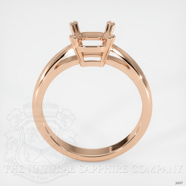 14K Rose Gold Vedic Ring Setting
