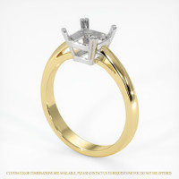 14K White & Yellow Vedic Ring Setting Video