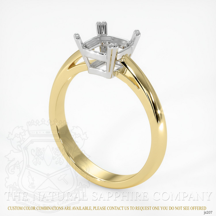 14K White & Yellow Vedic Ring Setting