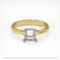 14K White & Yellow Vedic Ring Setting Image