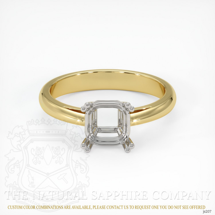 14K White & Yellow Vedic Ring Setting