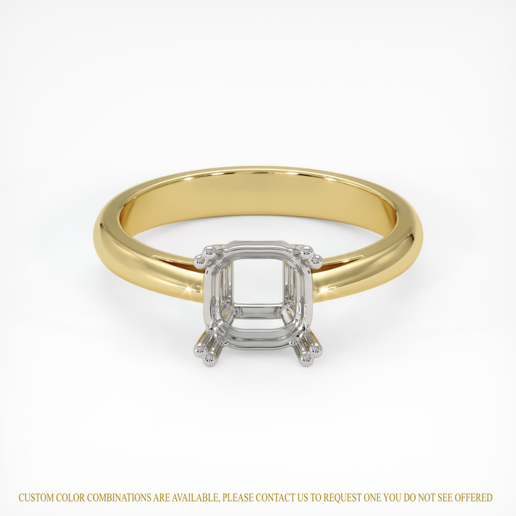 14K White & Yellow Vedic Ring Setting