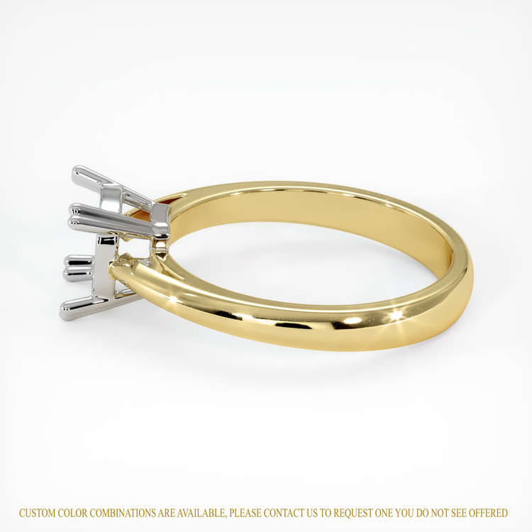 14K White & Yellow Vedic Ring Setting